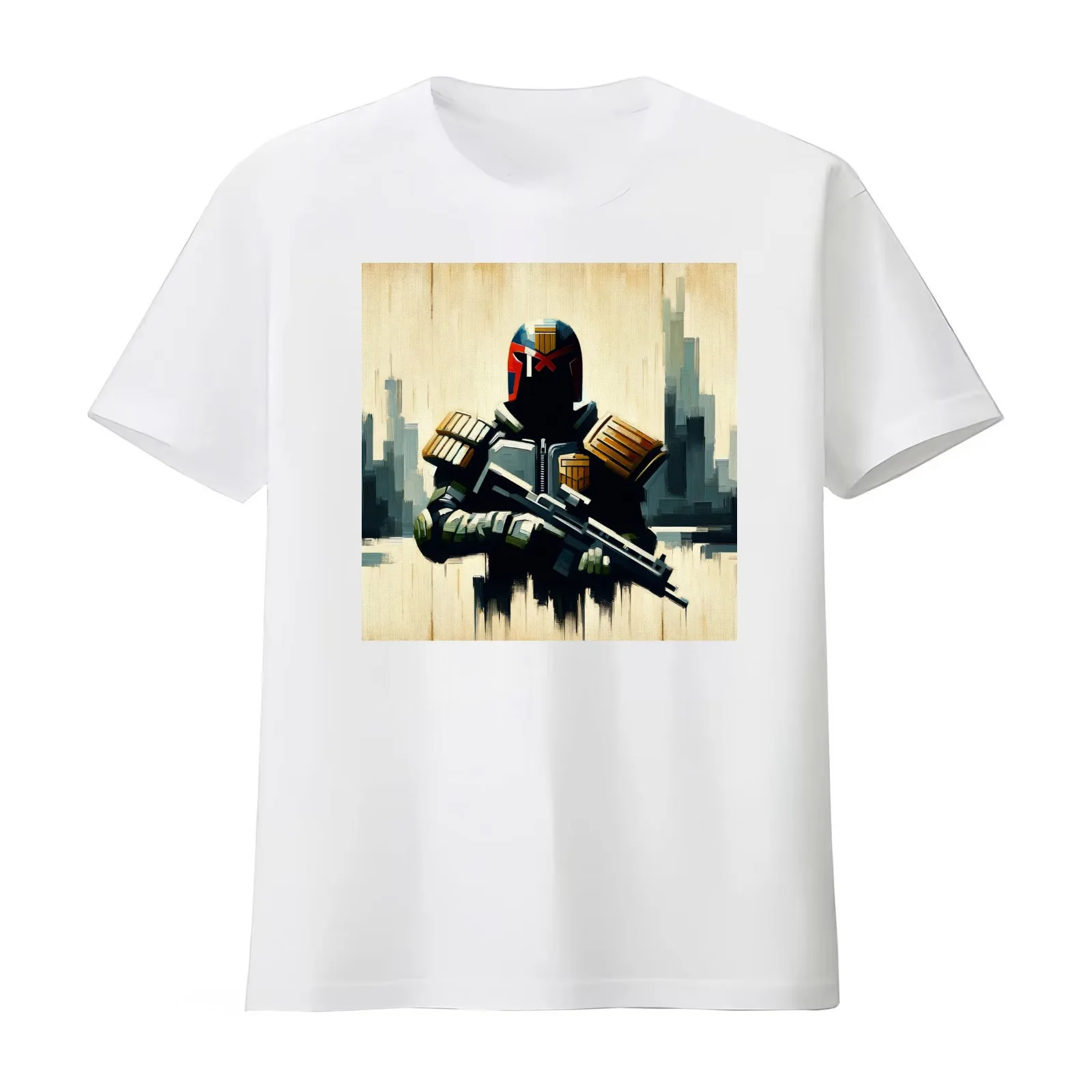 Dreaded Judge Dredd - I Am the Law vol.7 T-Shirt Summer Casual Cotton Tee Oversized Streetwear Tops Vintage Graphic Print