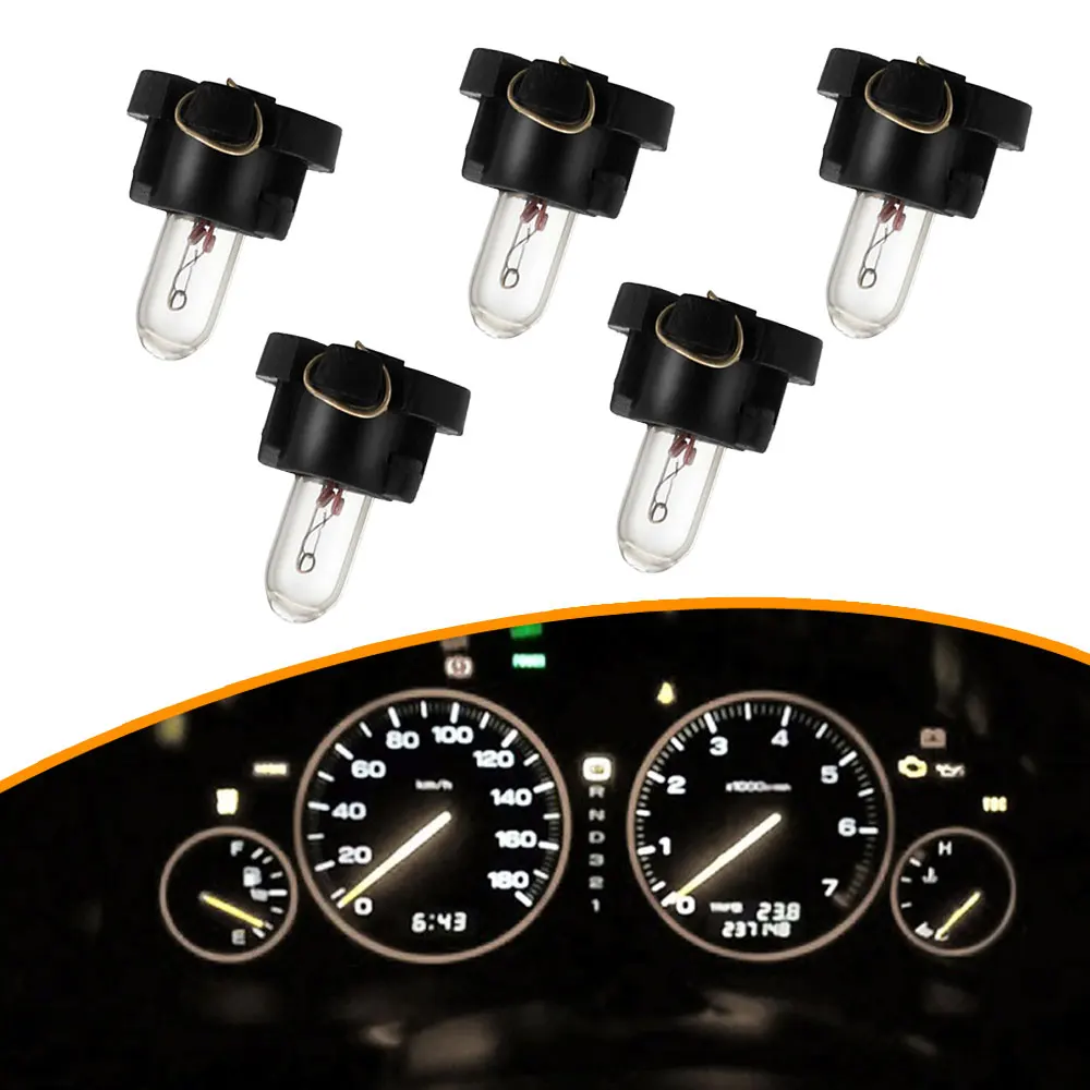 

5Pcs T3 T4.2 Car Interior Instrument LED Light Bulbs Wedge Dashboard Dash Indicator Lamp Signal Lights Car Lights Accessories