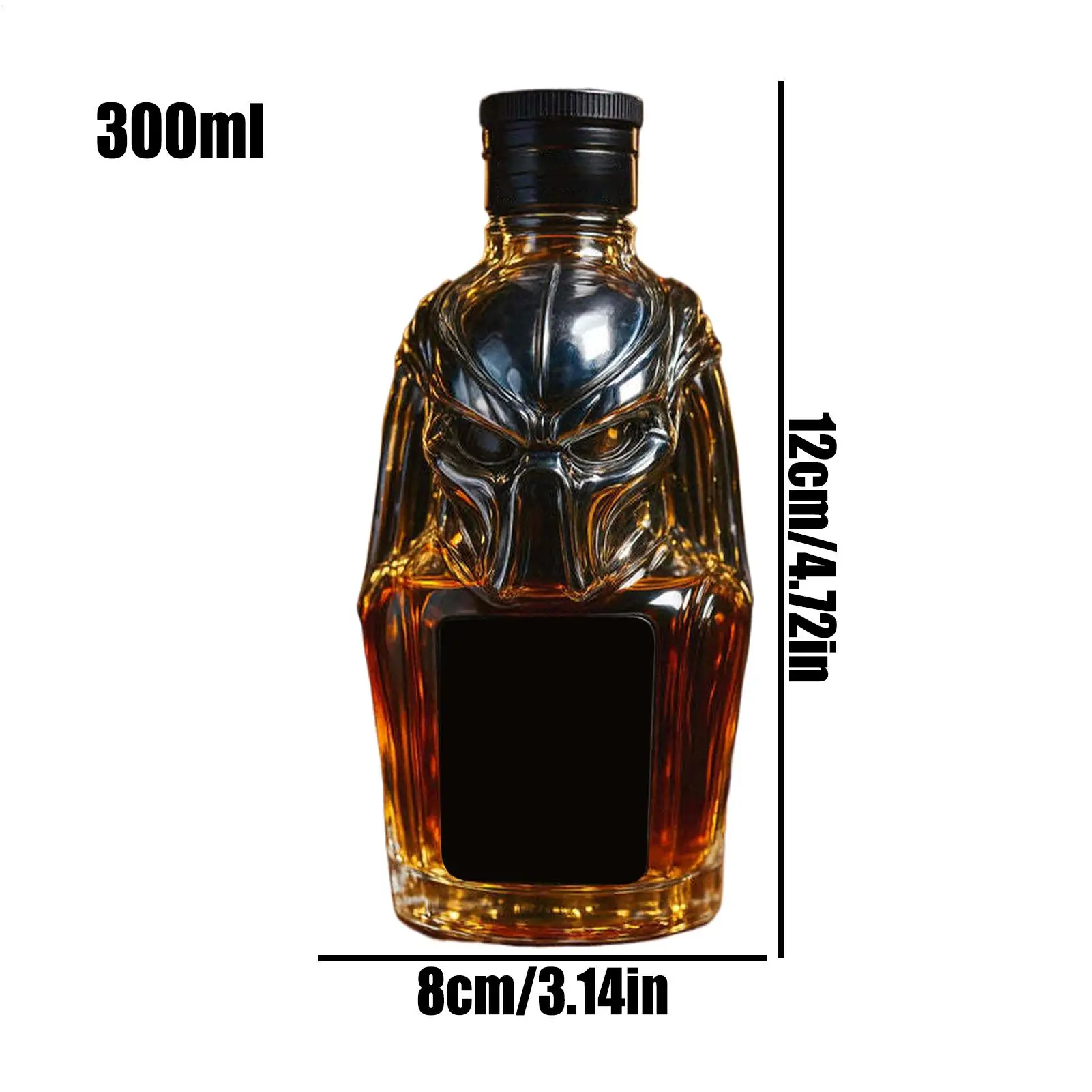 شلالات الخمور 300 مللي ديكانتر للكحول غطاء محكم تصميم ثلاثي الأبعاد حاوية فارغة لمشروبات النبيذ مجموعة قبو المنزل