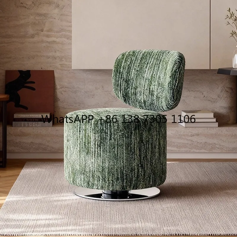 

Retro style rotatable leisure sofa chair living room balcony bedroom French single chair B & B creative back chair