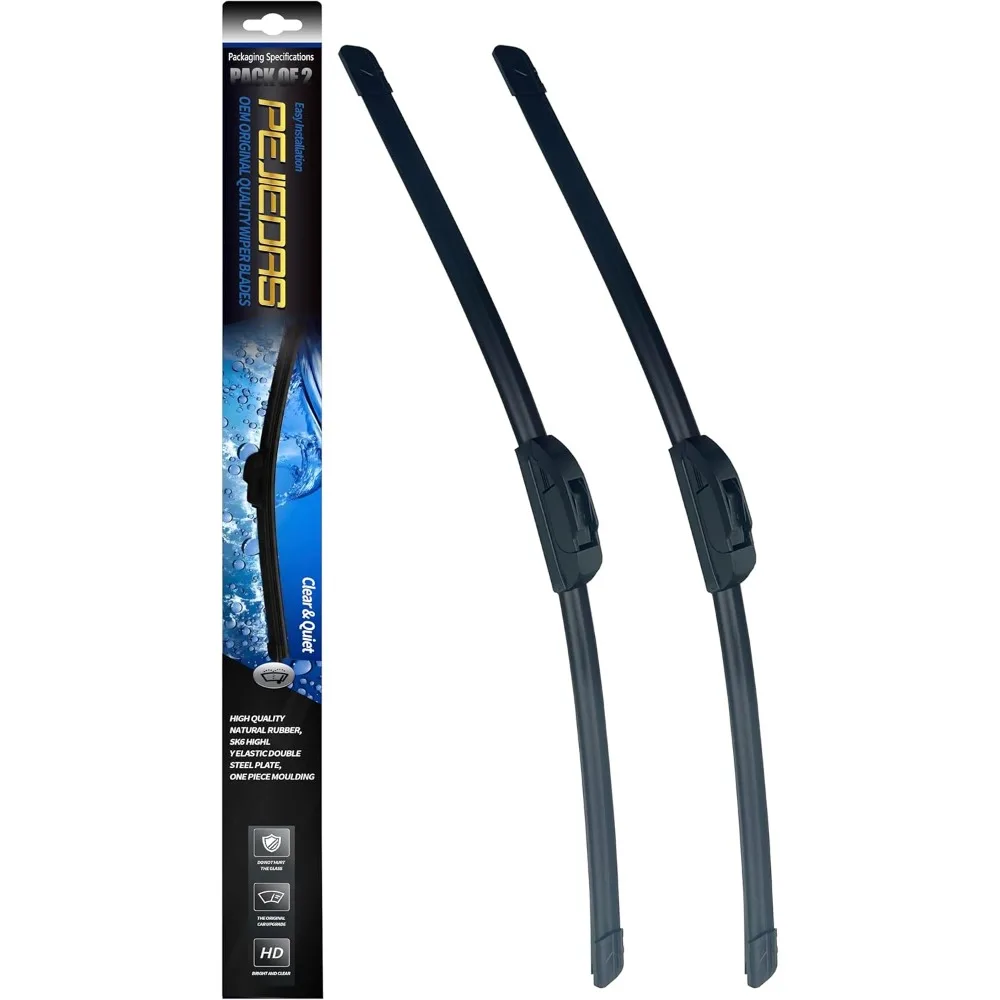 

OEM Quality Front Wiper Blades, Replacement for Ford F Series 2023-2012 Expedition 22-08,Chevy Silverado GMC Sierra Series 2023-2019, OE Original Style (22 Inch + 22 Inch Front Wiper Blades)