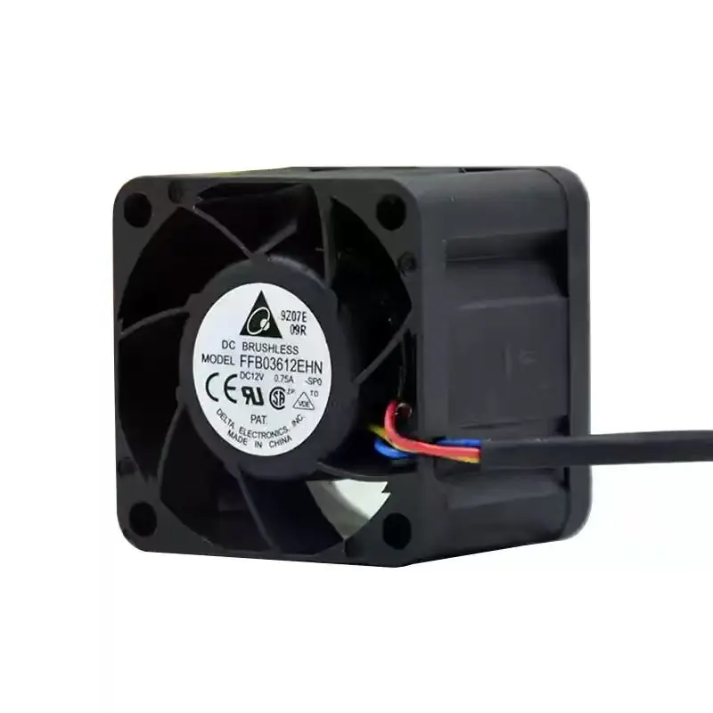 Original Delta For FB03612EHN 12V 0.75A 3628 36mm Dual Ball Bearing High Speed DC Brushless Server Switch Cooling Fan Cooler