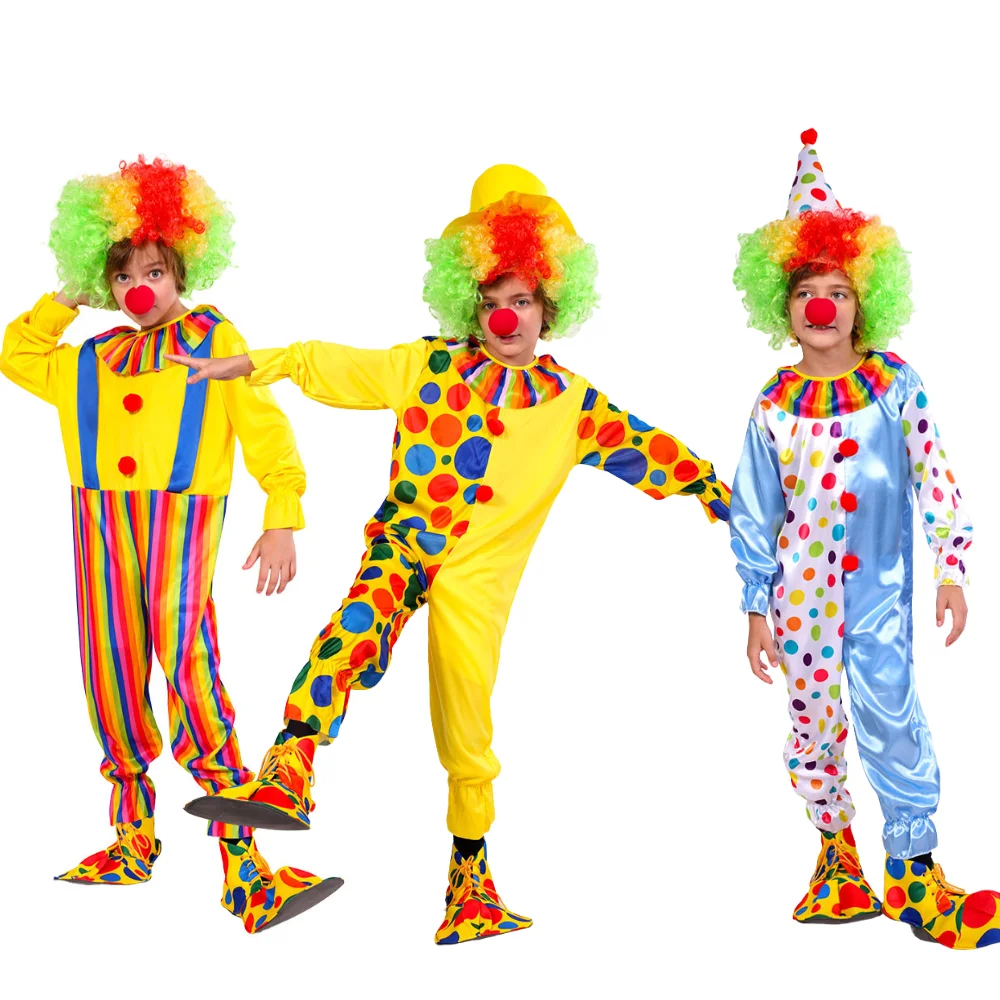 Disfraz de Payaso para Cosplay, Fiesta Temática de Halloween, Ropa para Actuación de Carnaval, Mono a Rayas con Abrigo, Sombrero y Corbata de Moño