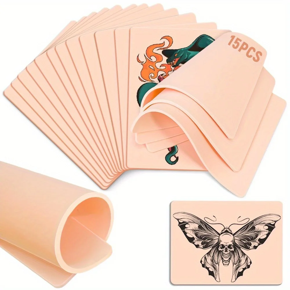 

DQFART Tattoo Practice Skin Blank Fake Tattoo Skin for Permanent Makeup Tattoo Beginner Exercise Tool Tattoo Accessories