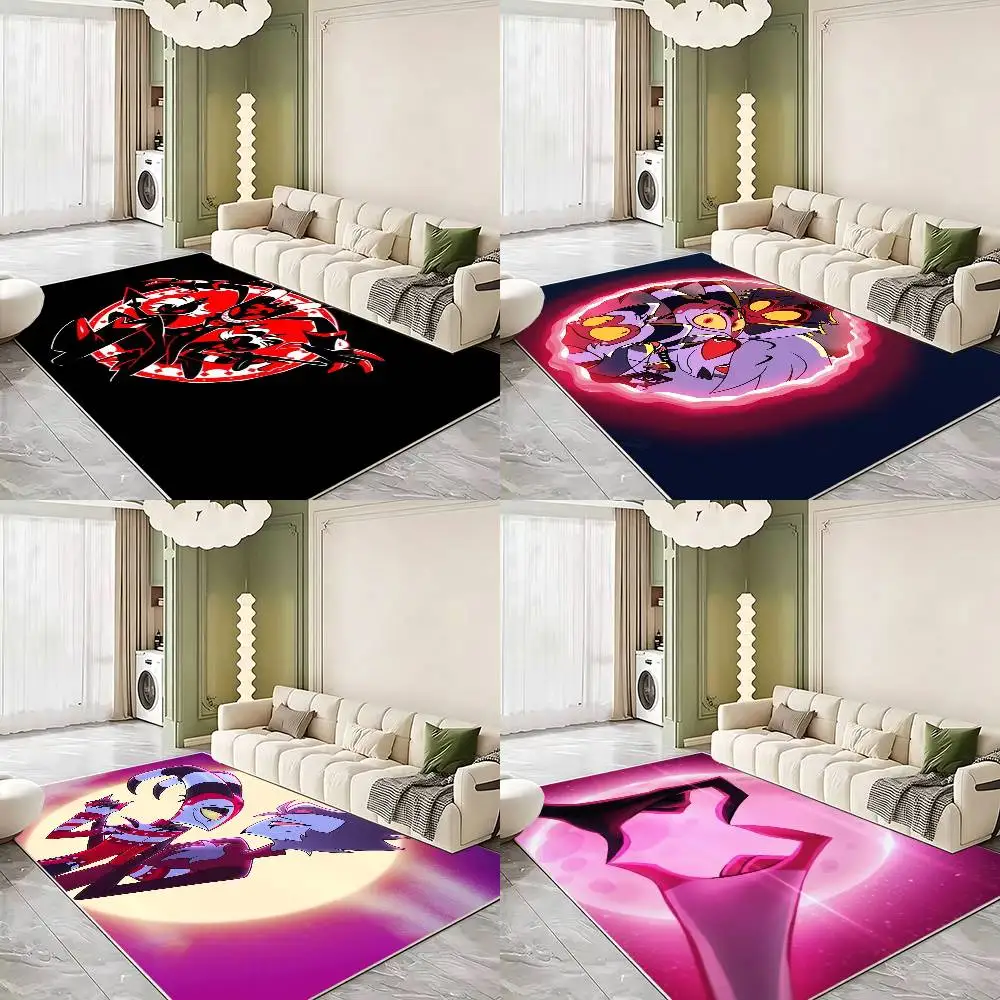 H-Helluva Boss Floor Mat Rugs Soft Bedroom Floor Anti-skid Household Carpets