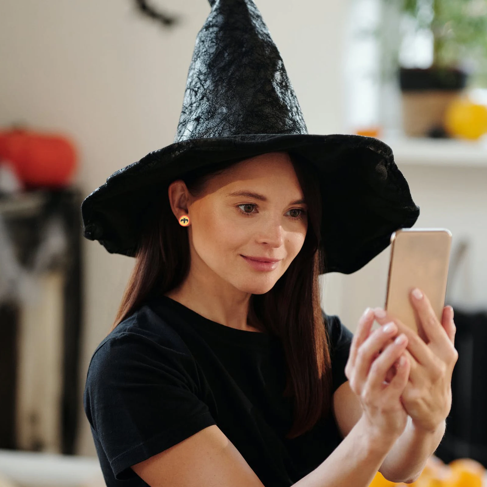 

100pcs Halloween Bead Supplies Polymer Clay Jewelry Decor Beads Diy Craft Beads For Jewelry Making Bracelet Decor Charms