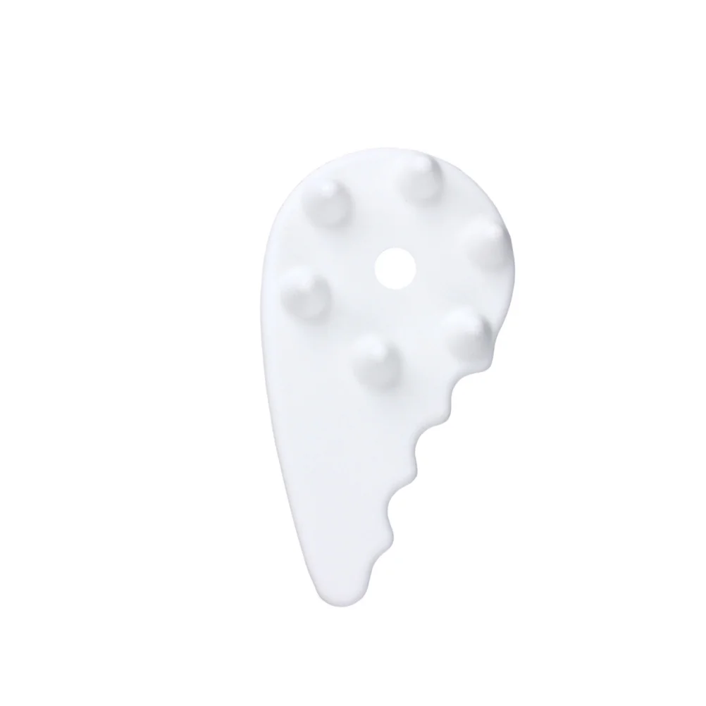 

Керамическая скребковая доска для лица, белый гладкий тонкий массажер для лица, ручные косметические аксессуары для салона дома, антивозрастной нефритовый камень