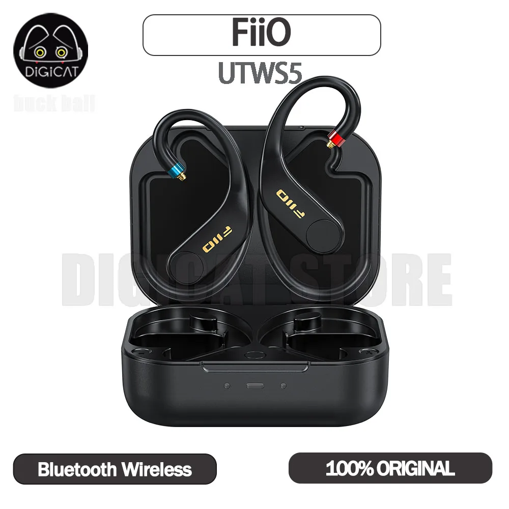 FiiO UTWS5 Headset Bluetooth Wireless Earphones Lightweight Earphone Esports Gaming Headphones Customized MMCX Headphones Gifts