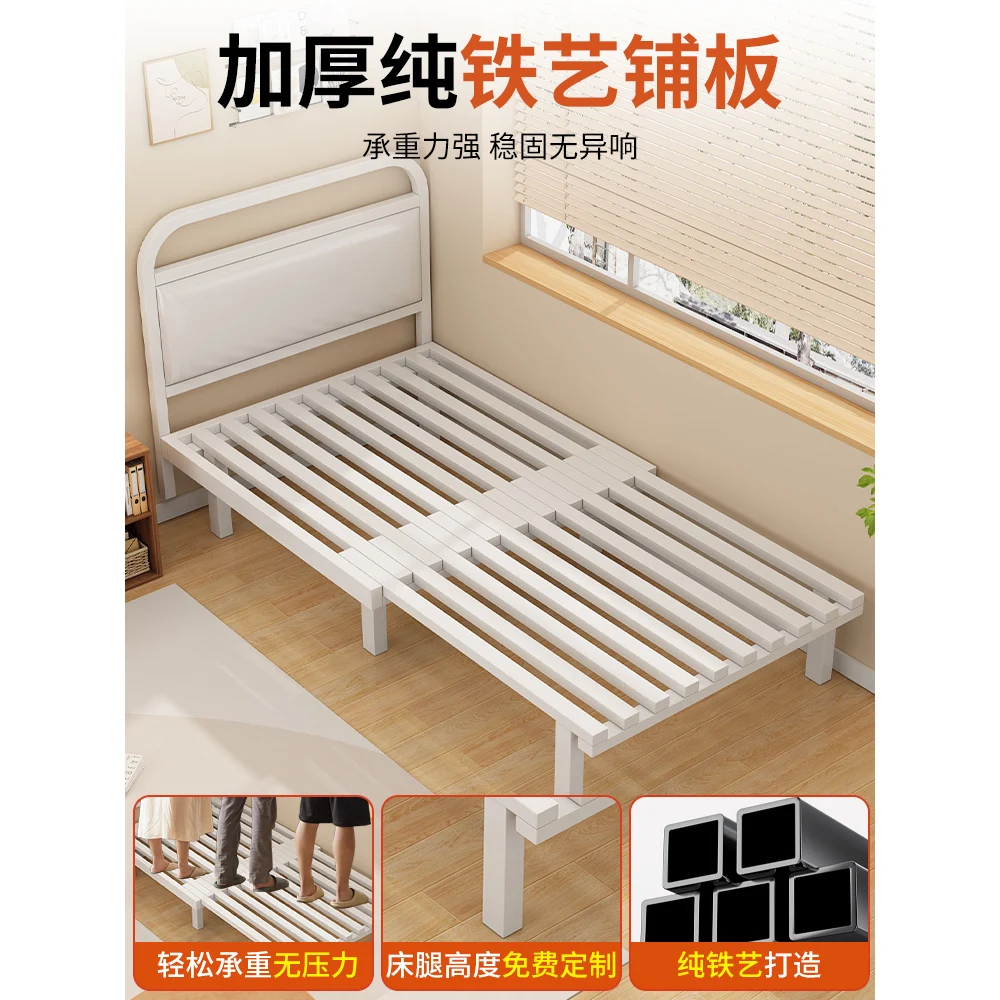 Small apartment sofa bed folding sitting and sleeping dual-purpose bedroom study multi-functional wrought iron balcony