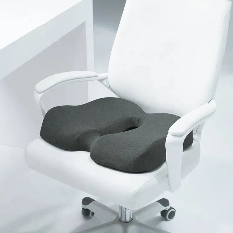 Memory Foam Sit Bone Relief Seat Cushion for Butt Lower Back Hamstrings Hips Ischial Tuberosity Reduce Fatigue for Chair