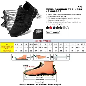 Men's casual sports shoes, light sneakers, breathable mesh, black running, white, athletic, running, sneakers, outdoors 8 Main Sales Men's Shoes - №3