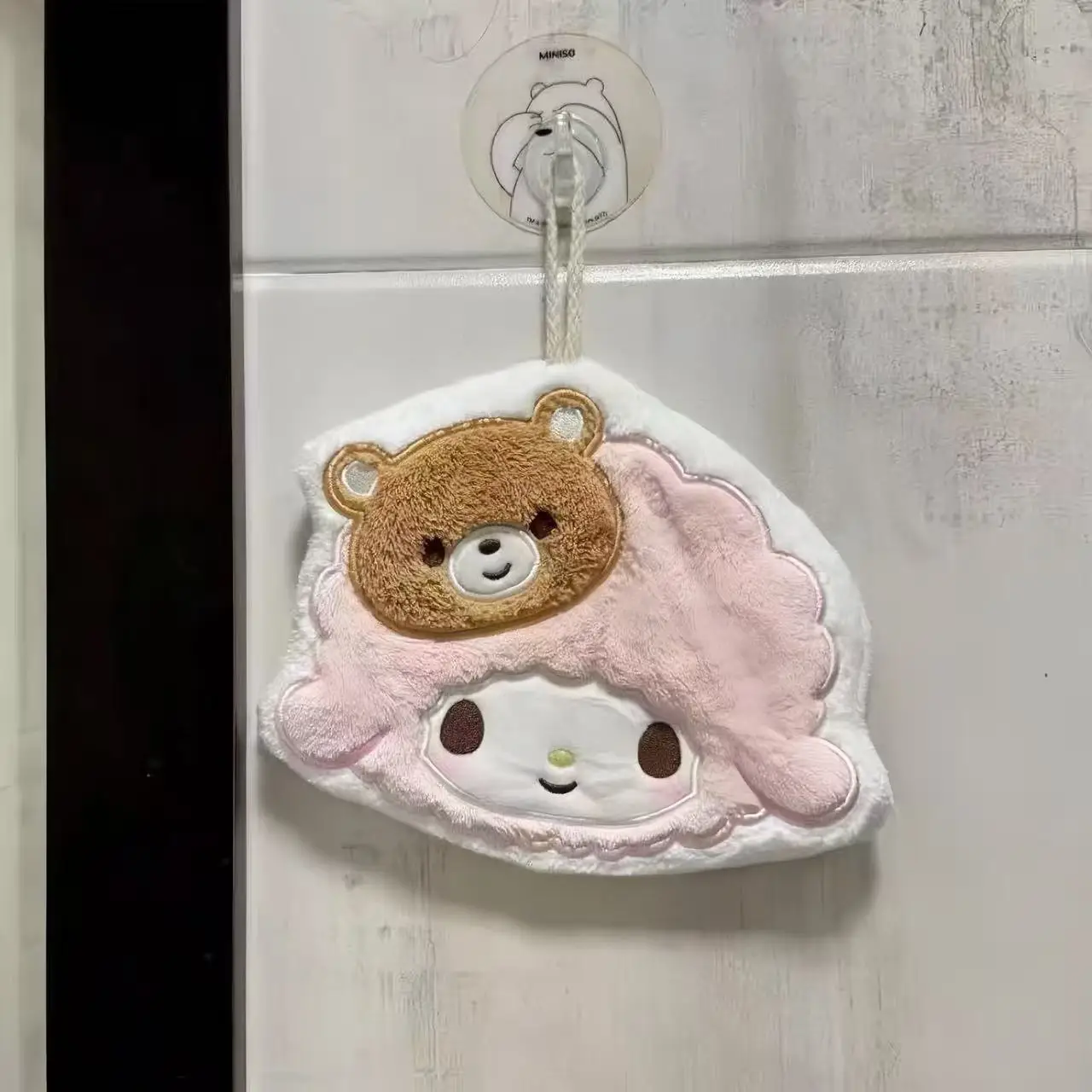 

2025 New Hot-selling Cute Pink Lamb Dry Hair Towel Hand Towel Simple Cartoon Pattern Hand Towel Suitable for Daily Use