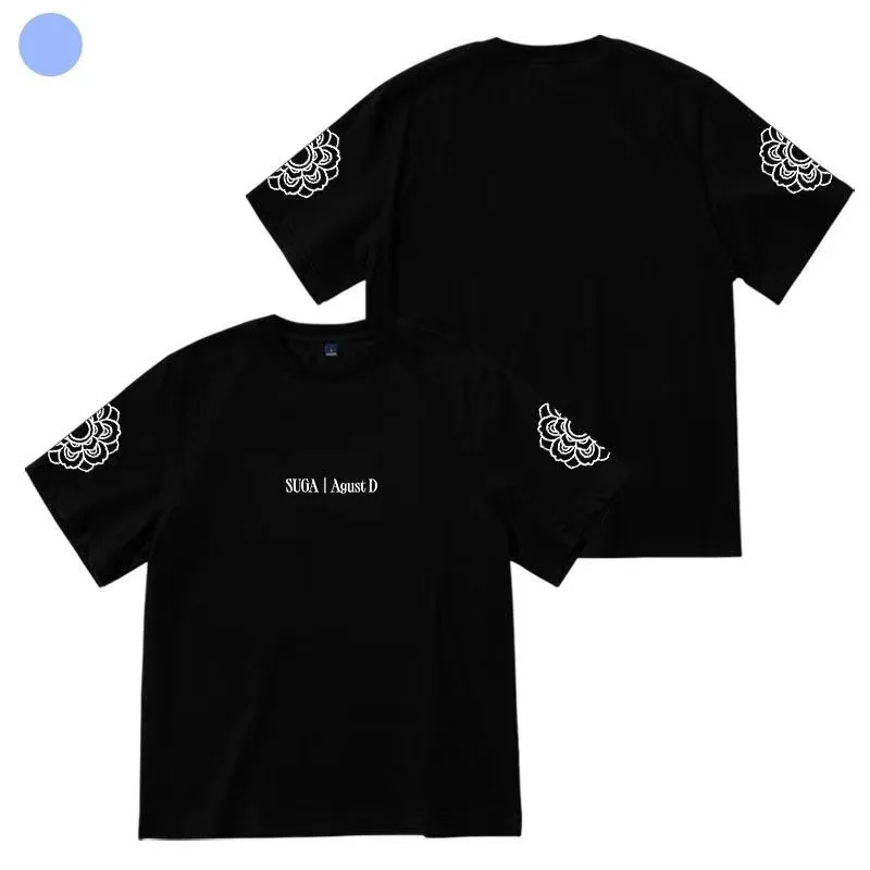 Fashion T-shirt Kpop suga Agust D D-DAY print T-shirt casual