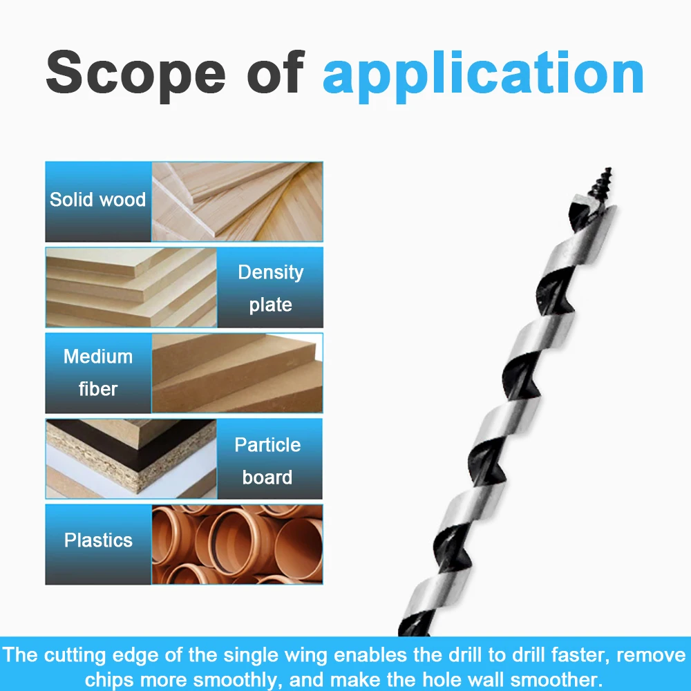 5 قطعة مجموعة 8/10/12/16 مللي متر طول 450 مللي متر عرافة عرقوب اوجير لقمة ثقب الخشب نجار البناء الخشب التدريبات مجموعة للنجارة