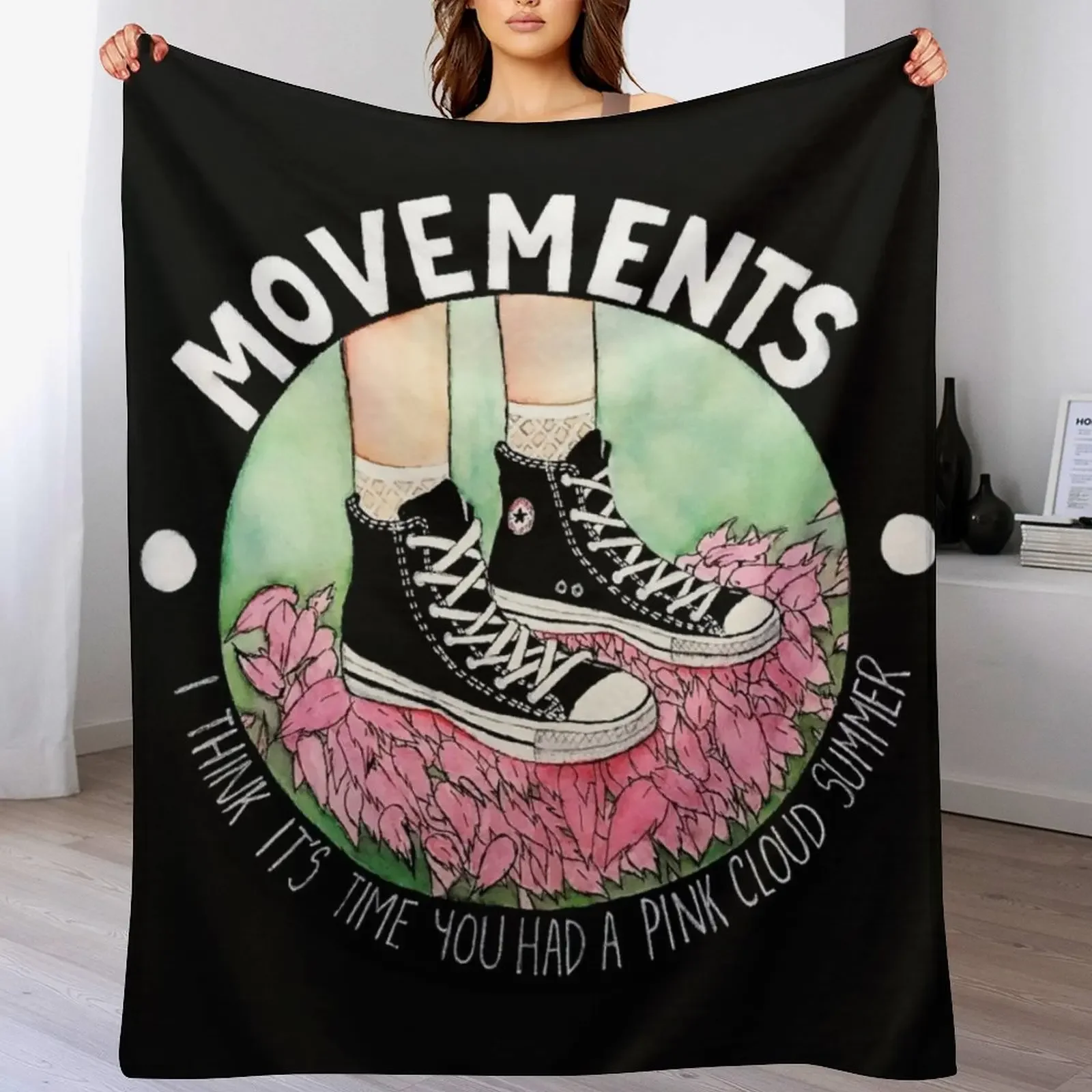 

Movements-Daylily Throw Blanket Ultra Plush Cozy Blanket for Napping Sleeping