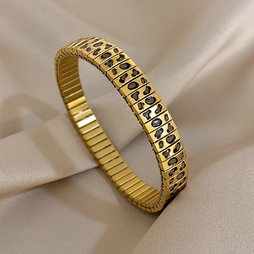 Greatera Charm Leopardenmuster Armband Armband für Frauen Gold Farbe Delikatesse Licht Luxus Urlaub Geschenk Schmuck Armreif Trendy