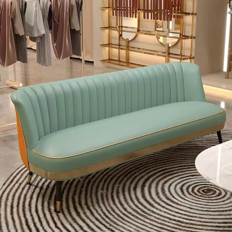 

Modern Customized Beauty Salon Waiting Sofa Long Bench Barbershop Waiting Chairs Shampoo Furniture Waiting Area