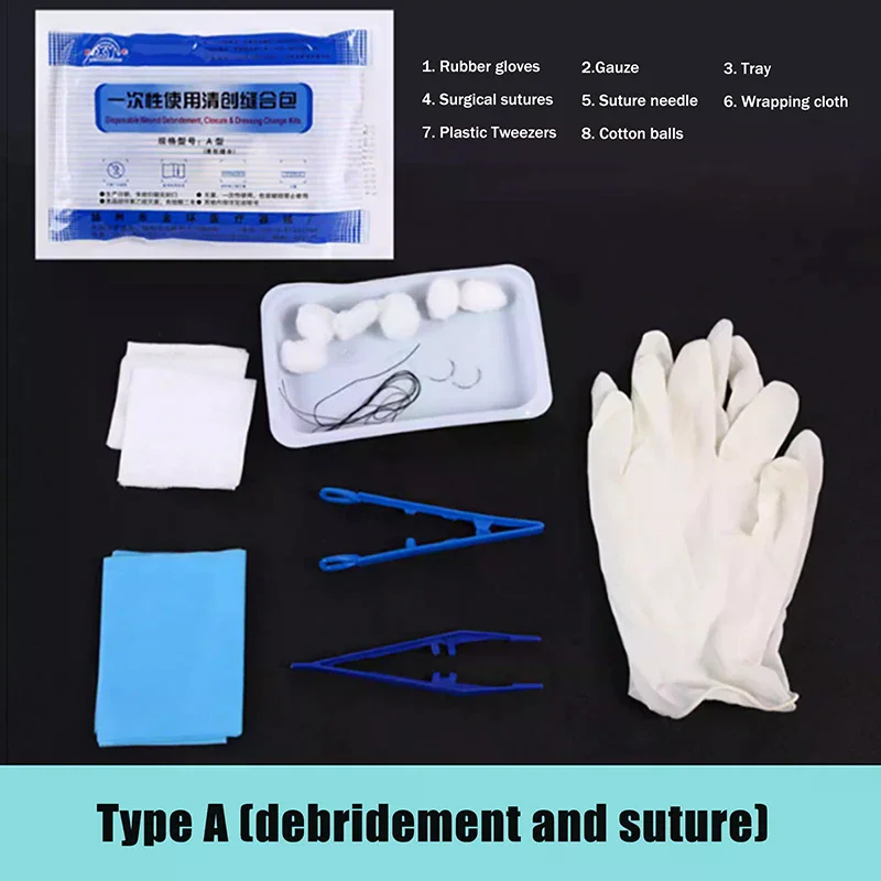 

Медицинский стерильный одноразовый набор для смены перевязки, набор для ухода за ранами и стерилизацией, сменный набор для хирургической перевязки