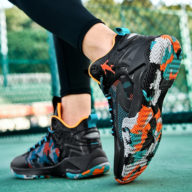 Hot Brand Men Basketball Shoes Street Basketball Culture High Top Sneakers Men Training Shoes Athletic Men's Basketball Sneakers