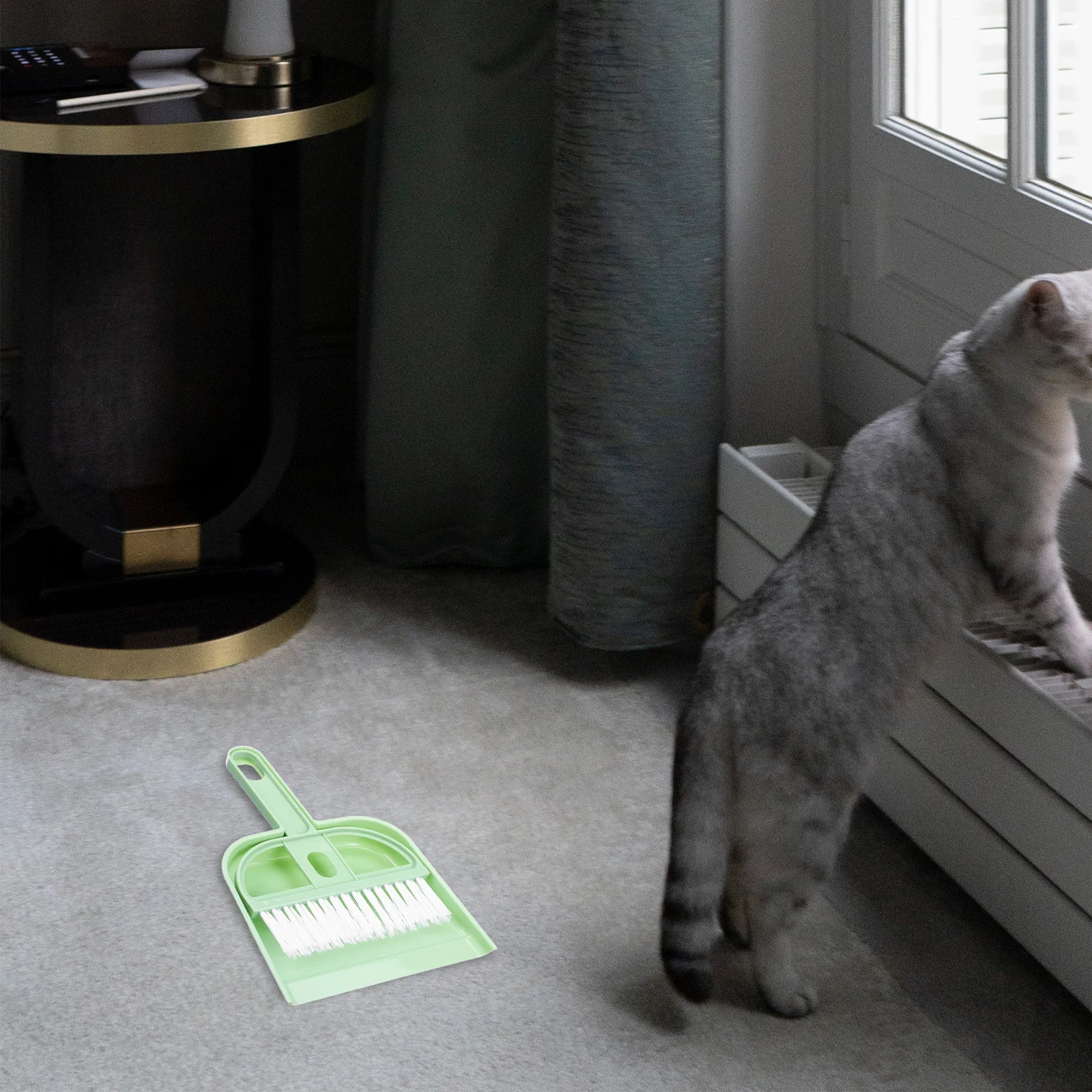 

1Set Pet Cage Cleaning Broom Small Broom Dustpan Multi-Function Cat Litter Box Cleaner Hamster Bunny Dog