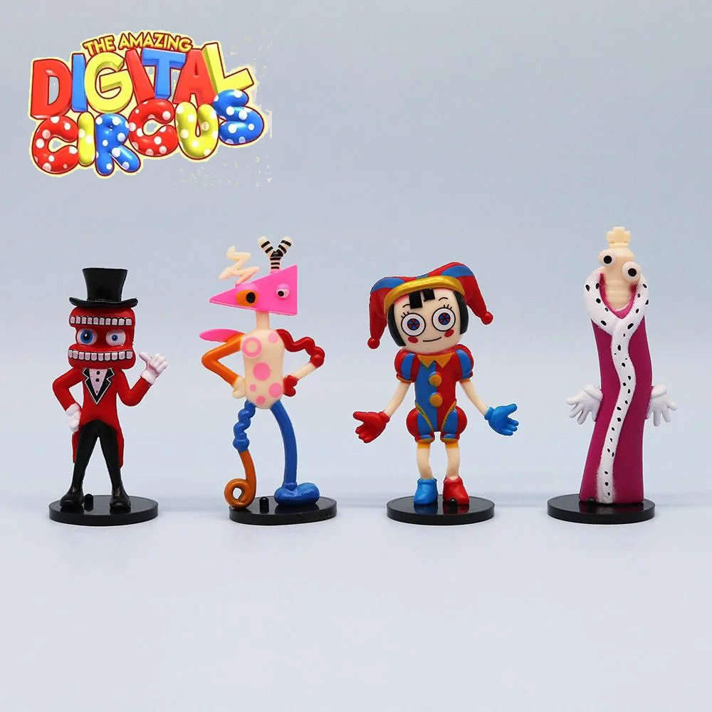 8pcs The Amazing Digital Circus Figure Pomni and Jax Plushie Doll Toys Cute Amazing Digital Circus Figure