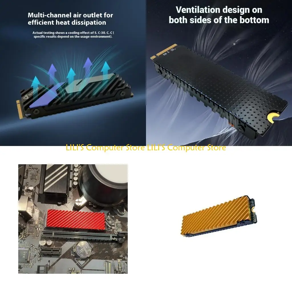 

A52B Aluminium Heatsink For NVME Drive Easy Installation Aluminum Heatsink