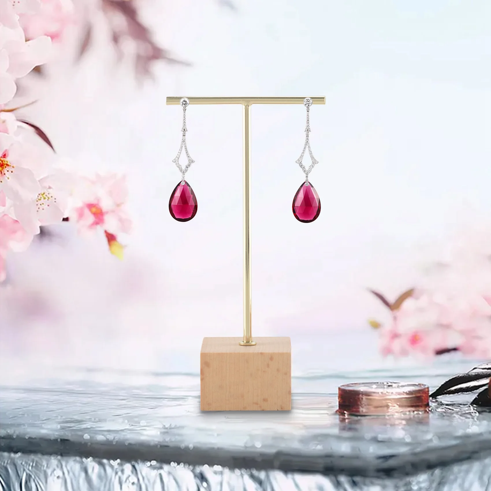 3-Piece Fashion T-Bar Jewelry Display Rack Stand Holder Earrings Hanging Organizer Jewelry Set