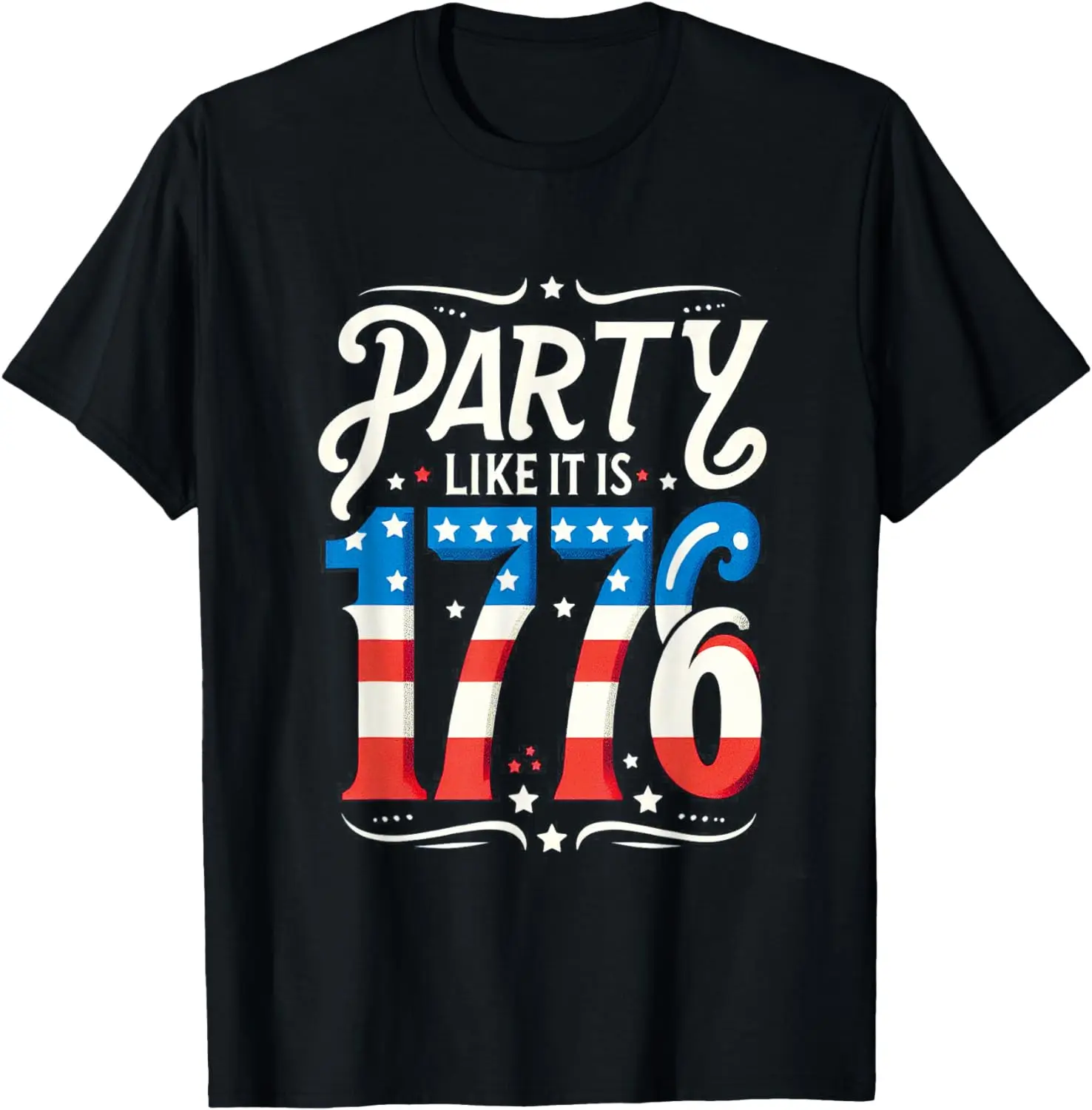 

Party Like It Is 1776 USA Flag Men Women Kids T-Shirt