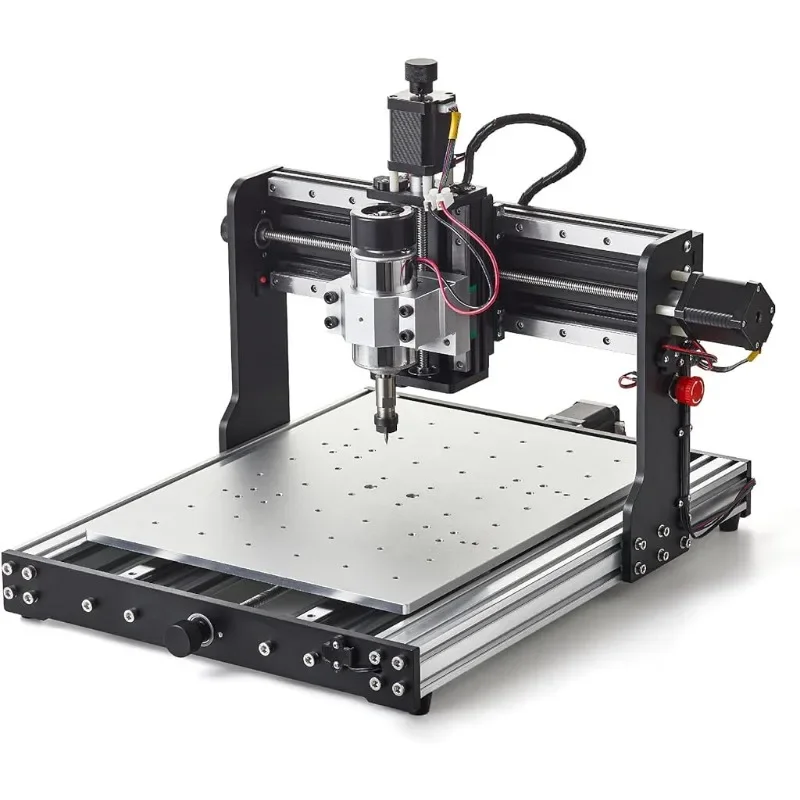 AnoleX CNC Router Machine 3030-Evo Pro, All-Metal XYZ Axis Dual Steel Linear Guides with 300W Spindle, Z-Probe, Limit Switches