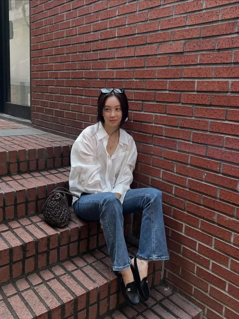 

True 2023, осенняя новинка, защита от солнца, корейский полиэстер, прямой крой, женский длинный све, с узором в горошек