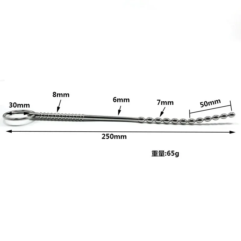 ذكر تقدير مجرى البول كتلة القضيب وصلات صوت الحصان العين عصا الكبار لعبة الإحليل إدراج الفولاذ المقاوم للصدأ المتوسع مجرى البول عدة #1