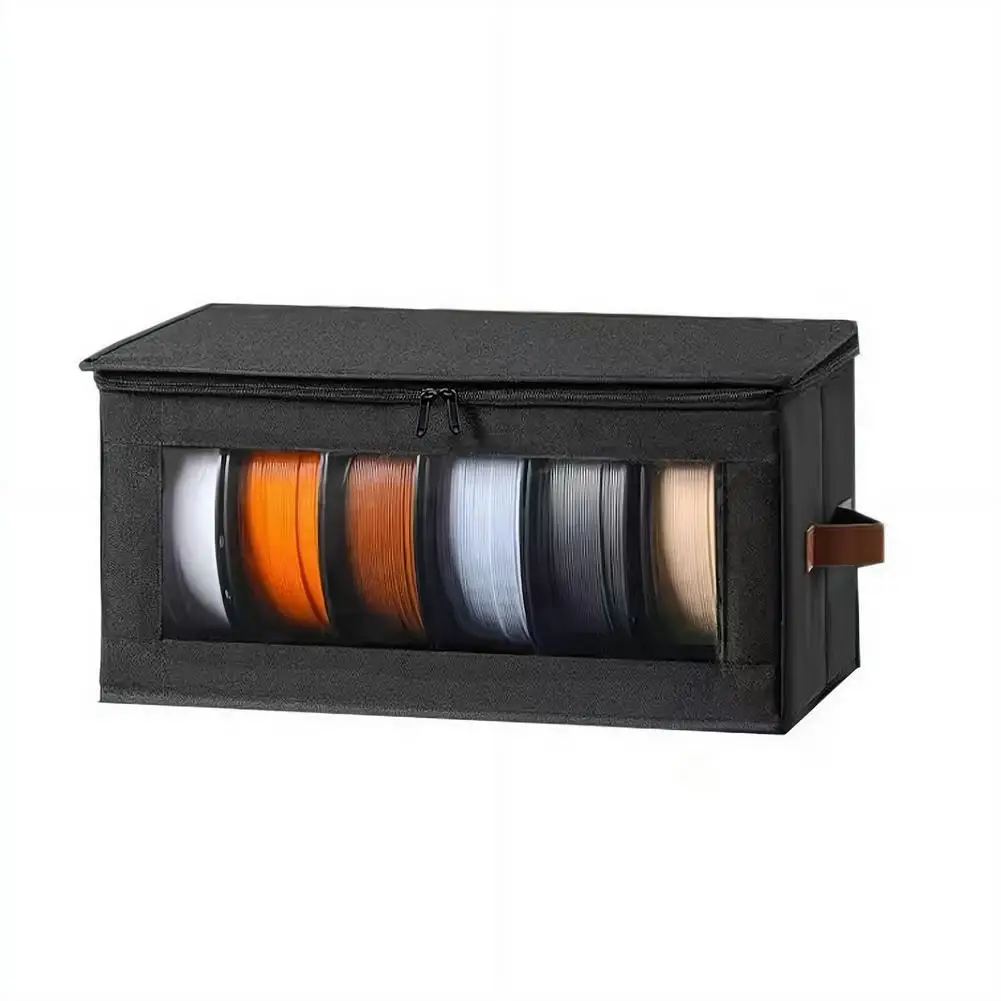 3D-Drucker Filament-Aufbewahrungsbehälter Vliesstoff Druckerfilament-Spielzeug-Aufbewahrungsbox Sichtbare Staubdichte Sortier-Aufbewahrungstasche – Detail 1