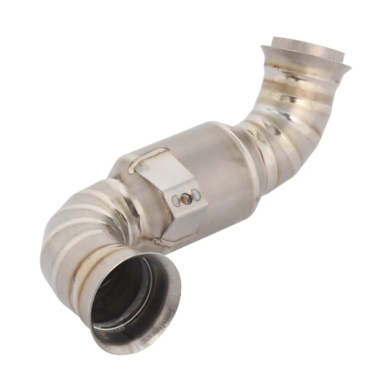 

Middle Link Pipe Motorcycle Exhaust System Titanium Alloy With Catalyst In Modified For DUKE 790 890 Adventure R Rally 2024 2025