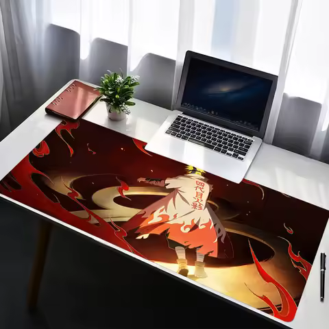 Mouse Pad Laptop Rubber Extended Desktop Mat Computer Gamer Mousepad Naruto Minato Namikaze PC Gaming Accessories Keyboard Pad