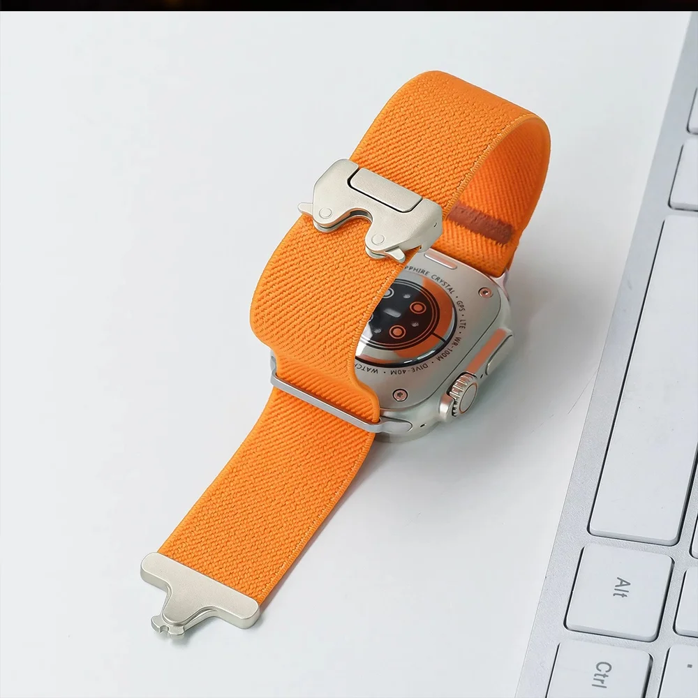 Fallschirmarmband pour Apple Watch Band 46 mm 42 mm 44 mm 40 mm 41 45 mm Nylonarmband Correa iWatch Serie 11 10 9 8 SE3 Ultra3 2 49 mm