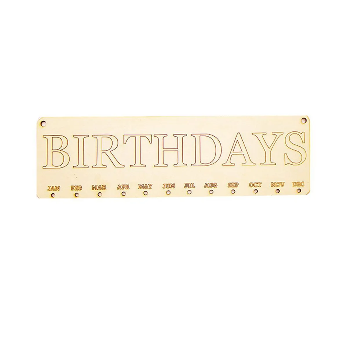 

Birthday Reminder Wooden Hanging Plaque Calendar Board 1 Plaque 1 Rope 50 Wooden Discs DIY Home Decoration Festival Party