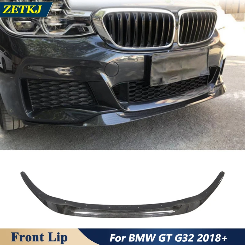 

MC Style Real Carbon Fiber Car Front Lip Bumper Chin Shovel For BMW New 5 Series GT G32 2018 to Now Upgrade Modification