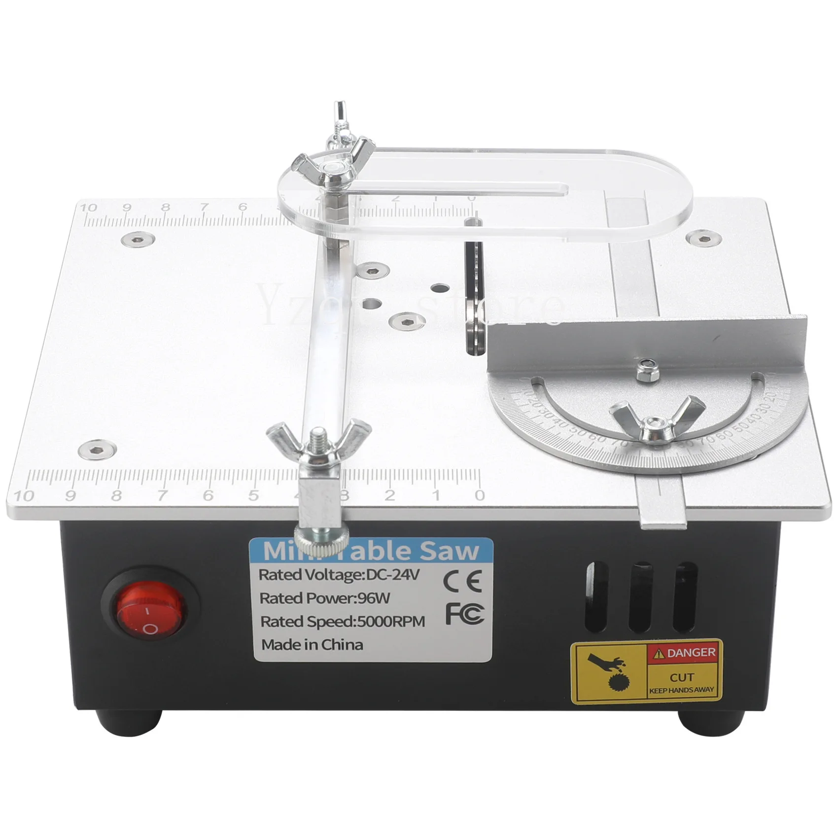 Cross-border spot surface micro table saw, aluminum alloy mini table saw DIY small cutting machine woodworking cutting saw