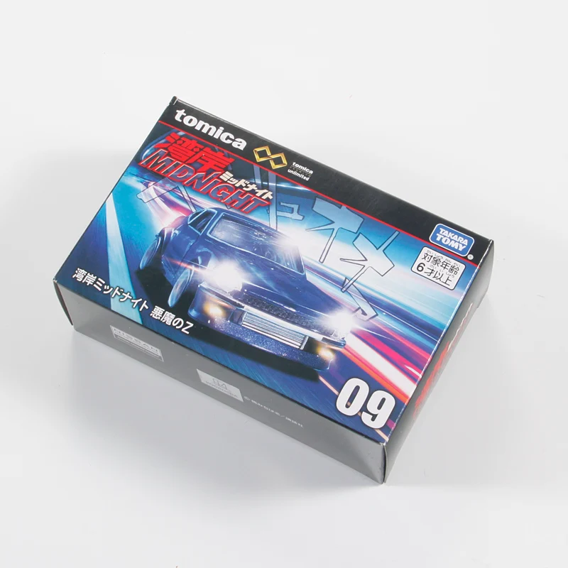 Takara Tomy Tomica NO.09 Wangan Midnight Devil Z coche deportivo en miniatura, coche de aleación fundido a presión, juguete para niños, regalo de Navidad para niños