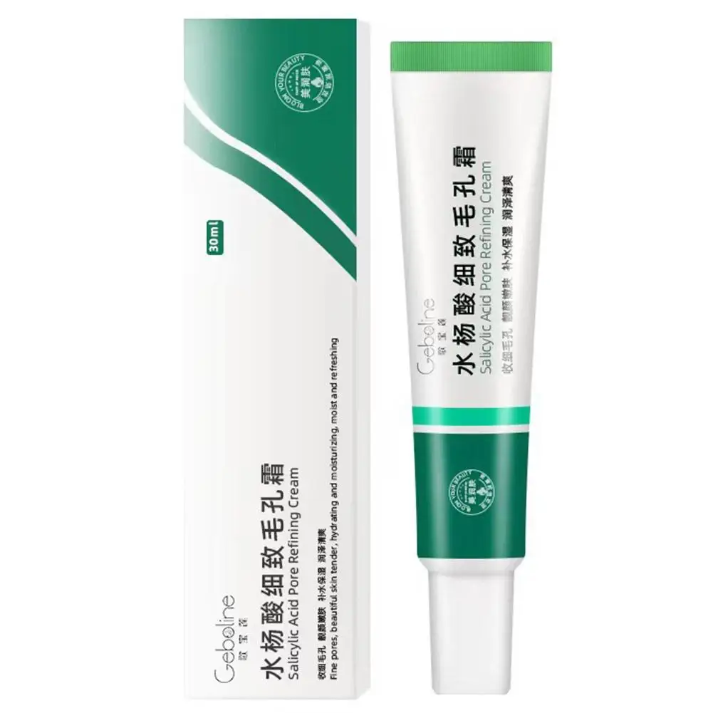 Salicylic Acid Pore Shrinking Cream Quick Remove Blackehead Tighten Face Smooth Skin Elimination Large Pores Korean Care Product