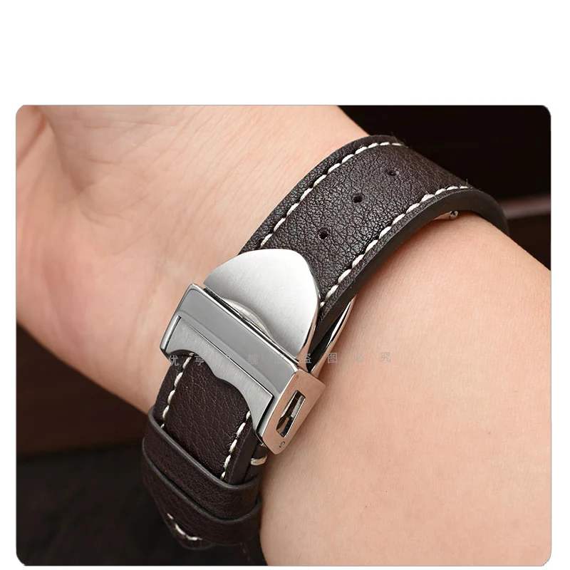 Vintage Leather Watch Band 20mm 22mm Special for Tudor Black Bay 1958 39mm 41mm GMT Pelagos Pin/Folding buckle Cowhide Strap