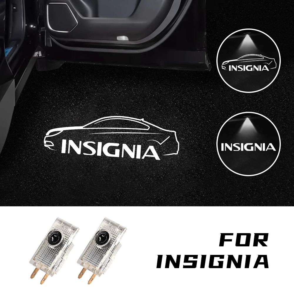 2PCS ha condotto la luce di proiezione della portiera dell\'auto per OPEL insignia A B 2009 2010 2011 2012 2013 2014-2020 accessori Auto luce di