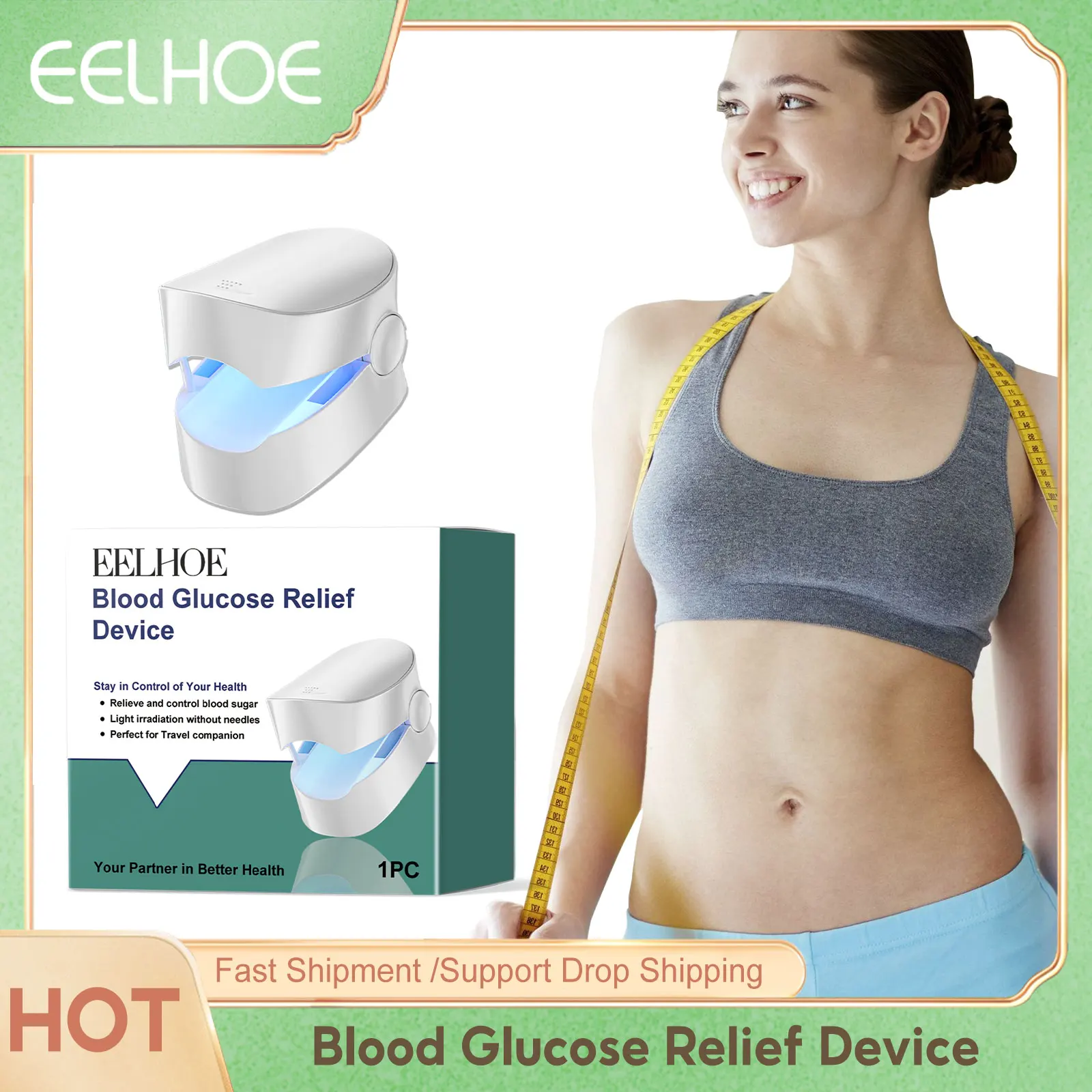 

Blood Sugar Relief Machine Regulate Blood Sugar Light Irradiation Body Relief Blood Sugar Monitoring Device Body Care Products