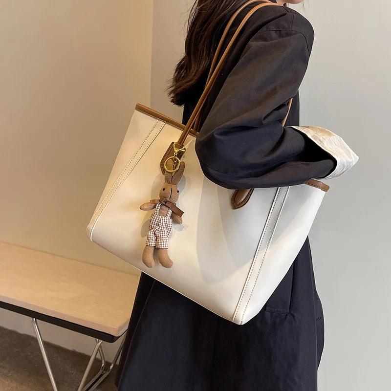 Large Capacity Handbags for Women 2023 Winter PU Leather Fashion trend Shoulder Side Bag Vintage Shopper Shopping Office Totes