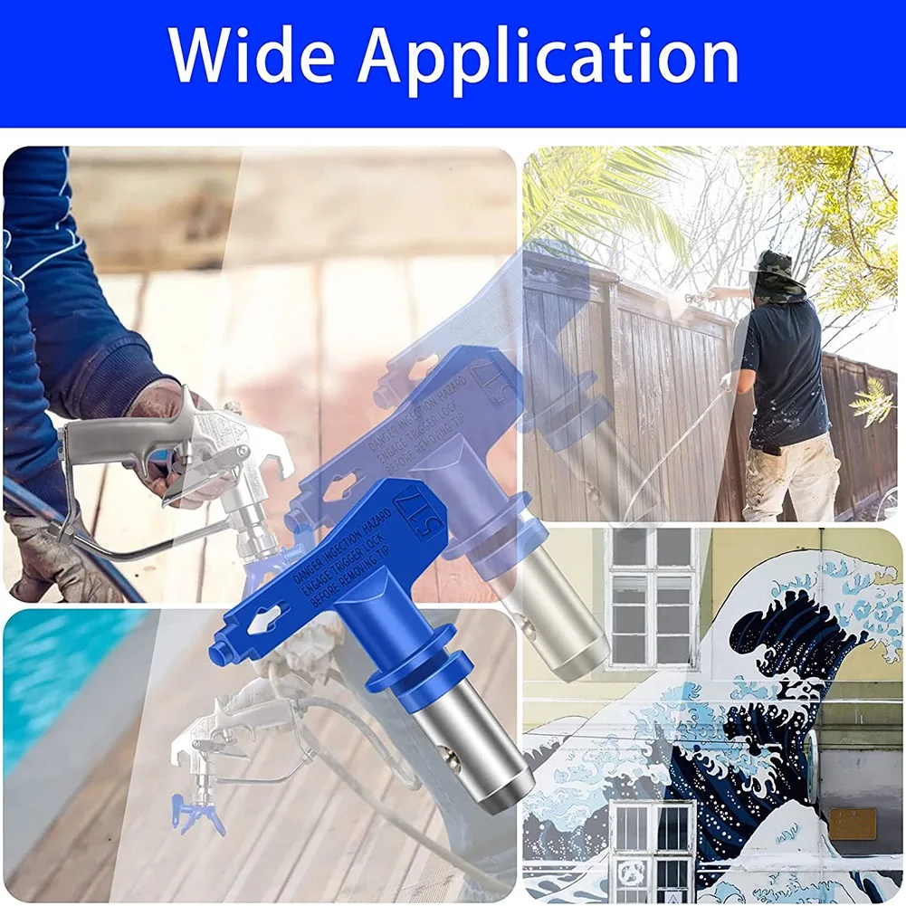 

ABAZJ Airless Paint Nozzles Set,Reversible Spray Tips Airless Paint Sprayer Nozzle Tips Airless Sprayer Spraying Machine Parts