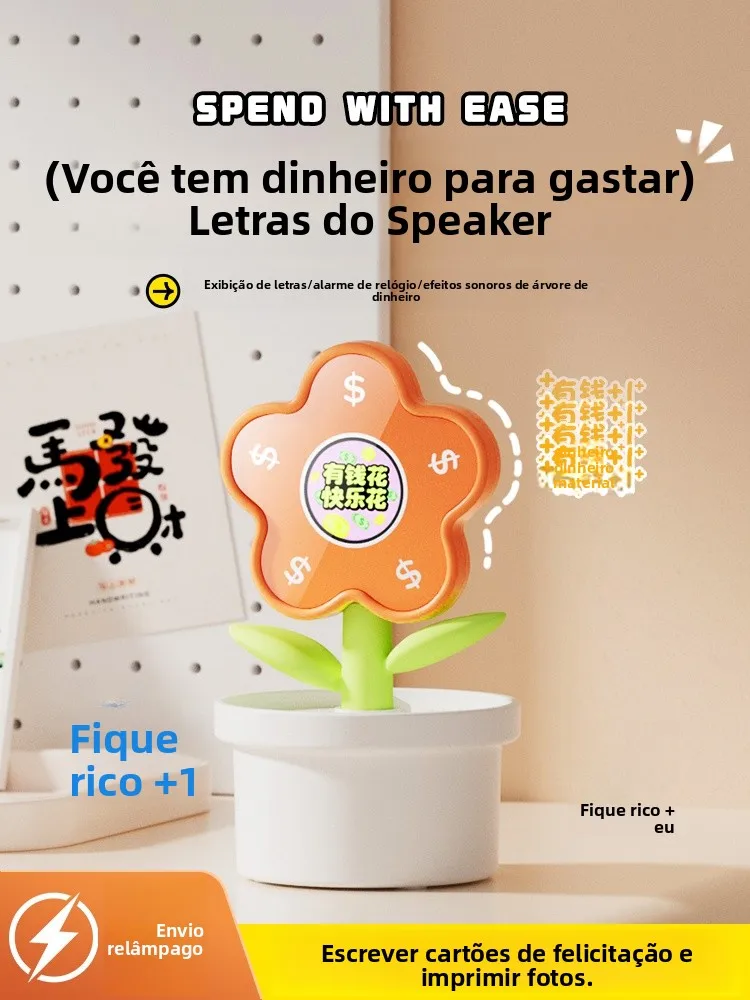 cadeau-d'anniversaire-projecteur-enceinte-bluetooth-cadeau-creatif-pour-la-meilleure-amie-cadeau-pour-la-journee-de-la-femme-boite-cadeau-avec-bouquet-de-fleurs-de-couleur-orange