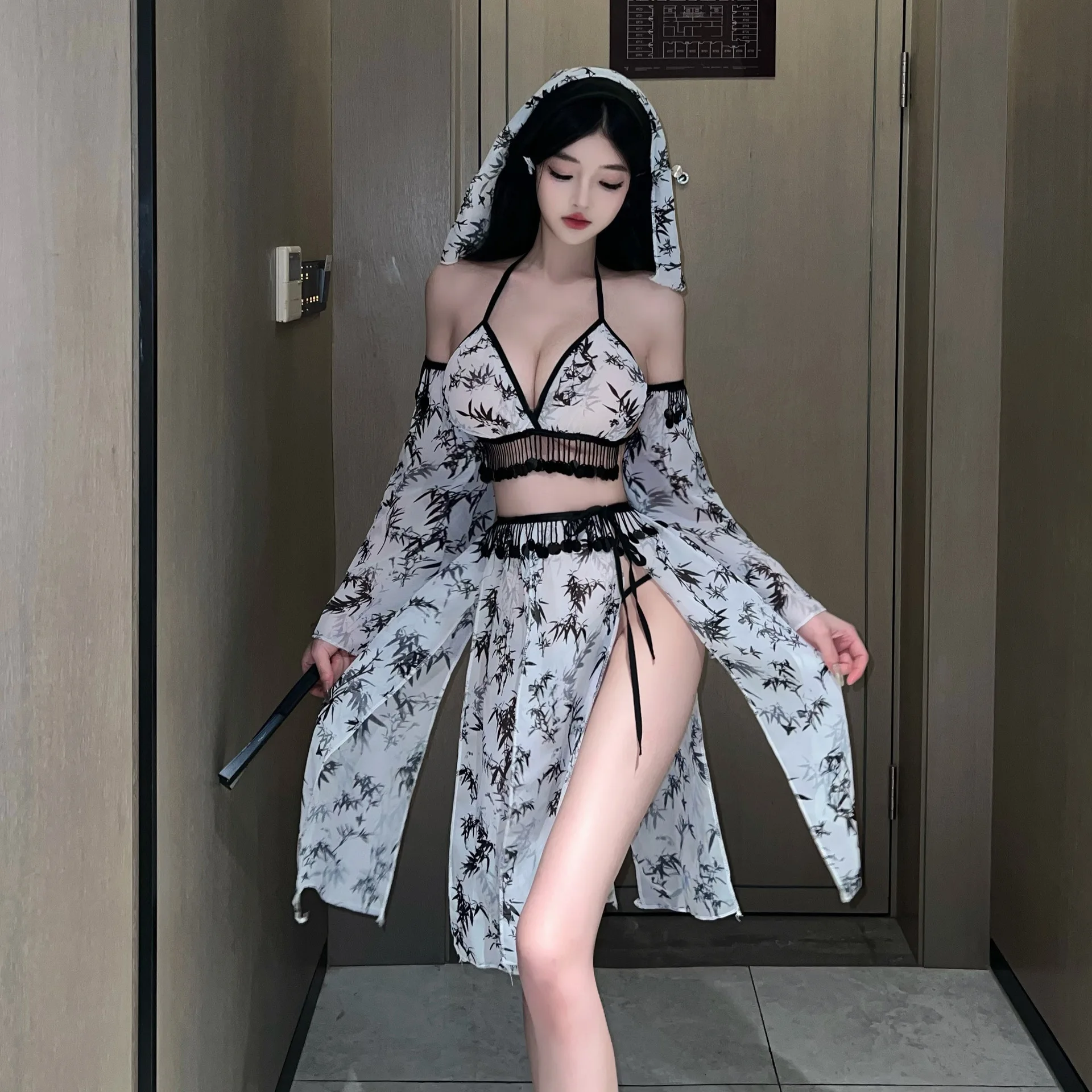 Erotic Lingerievsexy Hanfu Chinese Traditional Style Exotic Style, Dunhuang Flying Celestial Dance Costume