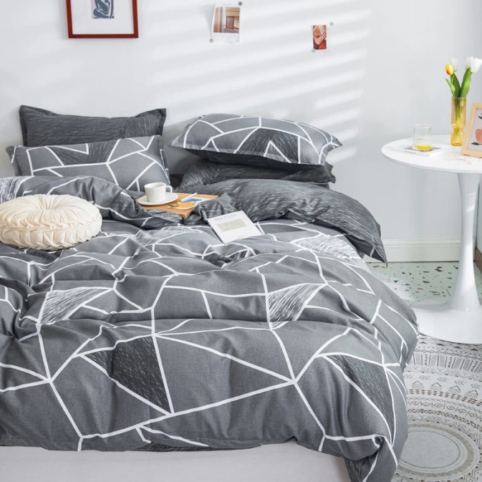 Herbstliche Bettdecke im nordischen Stil, 1 Stück, Doppelbett-Quiltbezug, minimalistische Bettdeckenbezüge für Queen-, King- und Twin-Betten, ohne Kissenbezüge – Detail 5