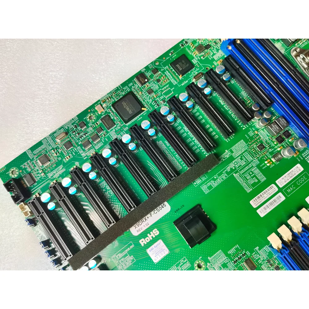 Original Workstation Motherboard X79 DDR3 10x Pcie 3.0  1x Pcie 2.0 LGA2011 Support  E5-2600v1 v2 X9DRX+-F X9DRX+-F-CS045