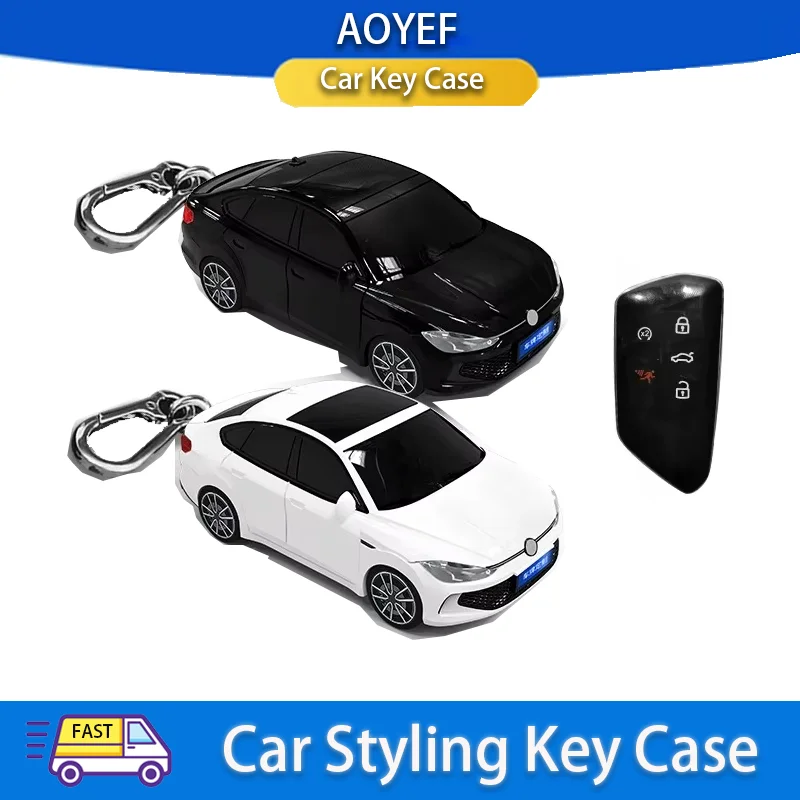 

Key Case for VW Lamando Car Styling Key Case for Golf 8 2020 MK8 ID.3 ID.4 Cupra Remote Smart 3 5 Button Key Cover Fob Keychain